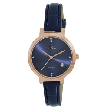 Maxima ATTIVO Women Dark Blue Dial Analogue Watch - O-57092LMLR